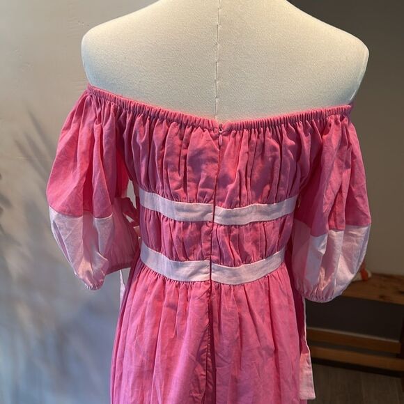 Petal & Pup Tailor Off Shoulder Midi Dress New! - Picture 12 of 16